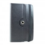 Wholesale Universal 7 inch 360 Premium Flip Leather Tablet Case (Black)